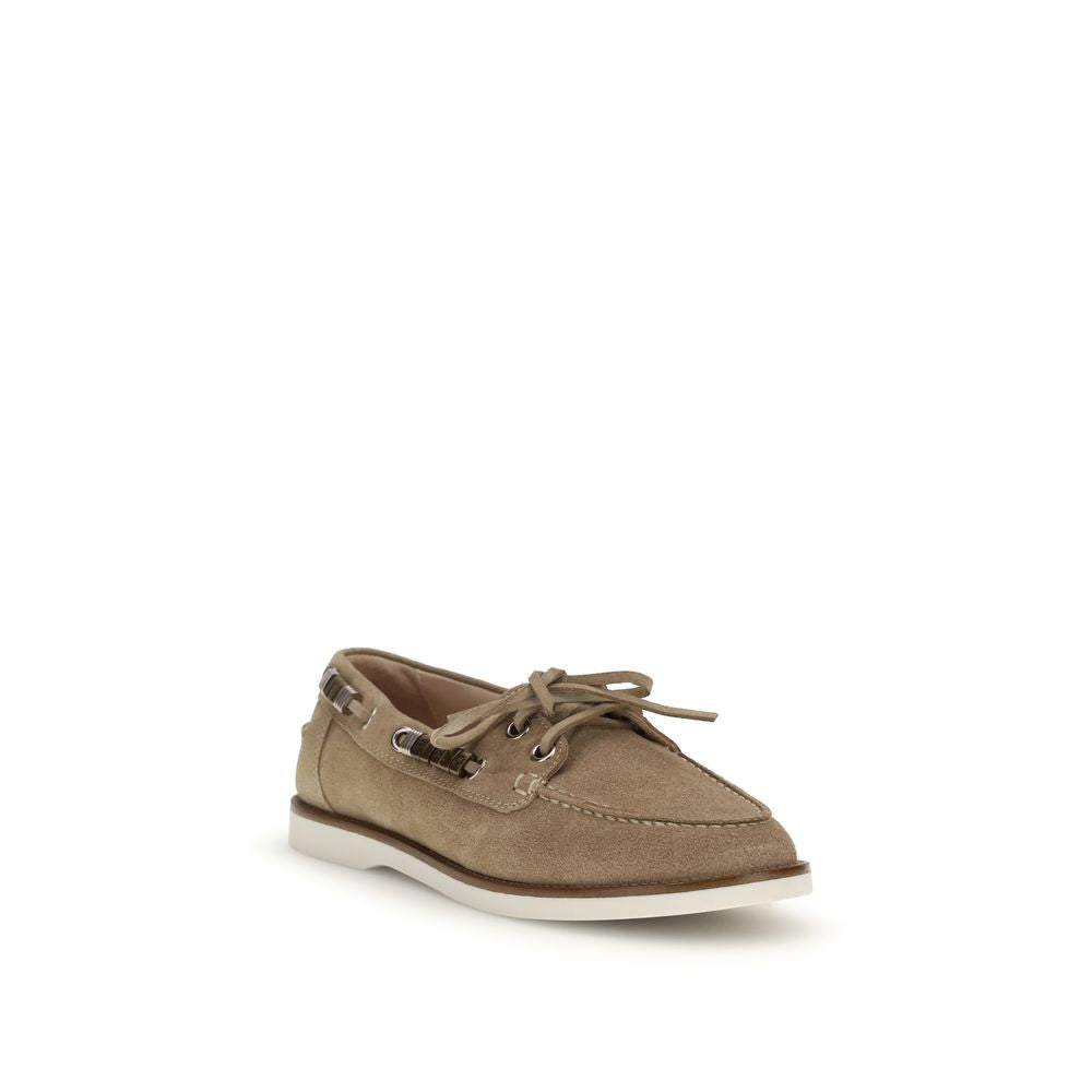 Mocassins à enfiler PINKO en cuir de veau beige