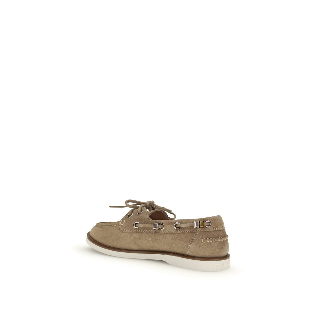Mocassins à enfiler PINKO en cuir de veau beige