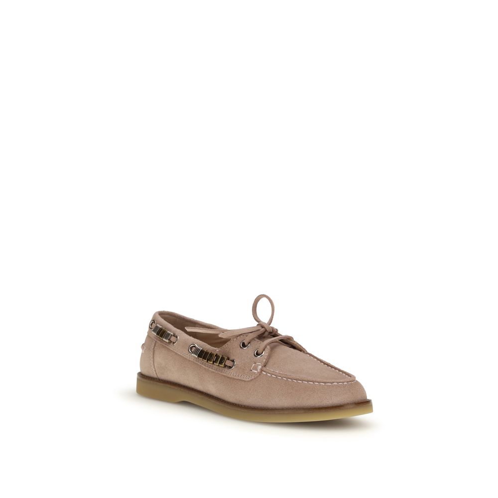 Mocassins à enfiler PINKO en cuir de veau beige