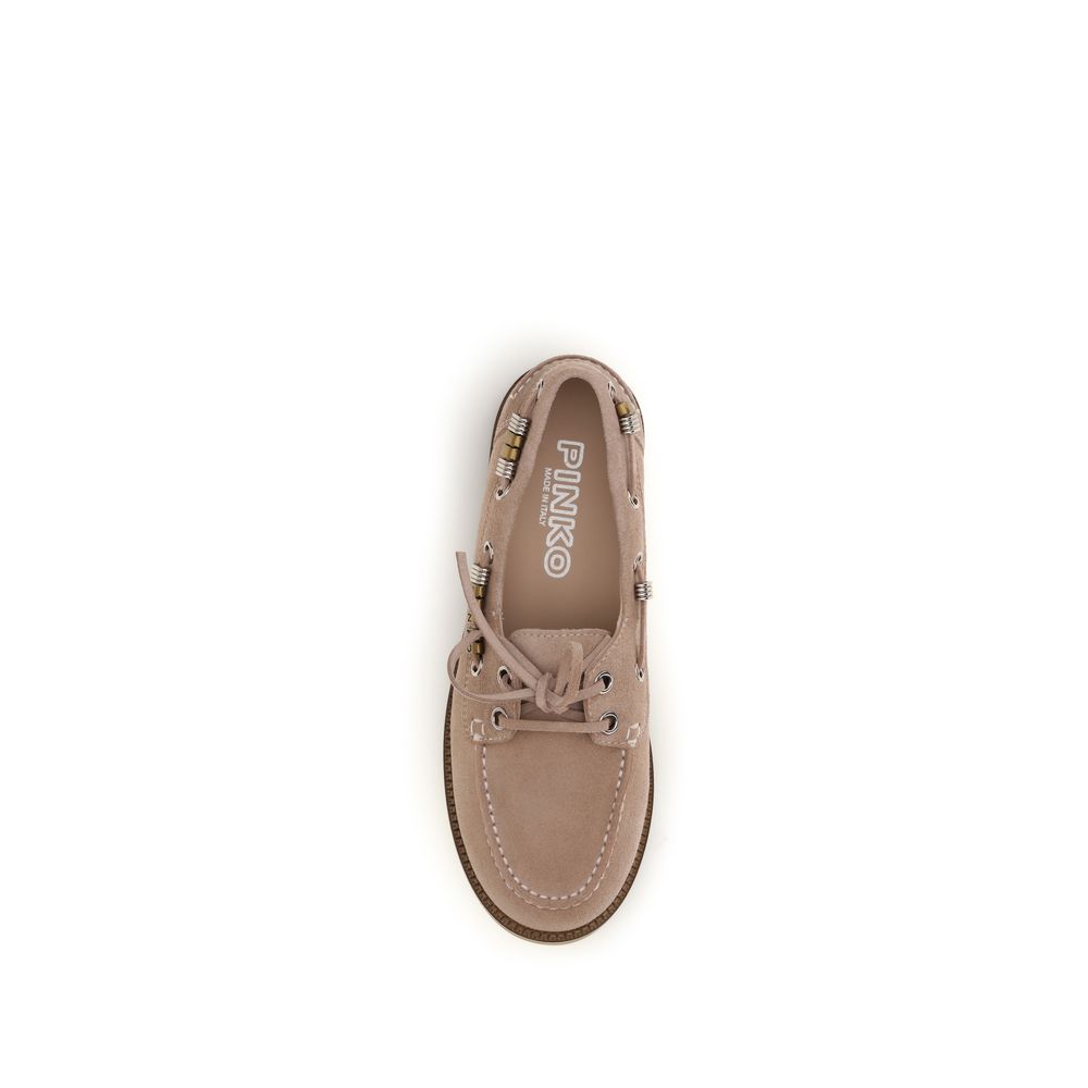 Mocassins à enfiler PINKO en cuir de veau beige
