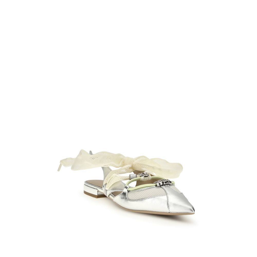 PINKO Silver Ballet Flats for Women alternate view