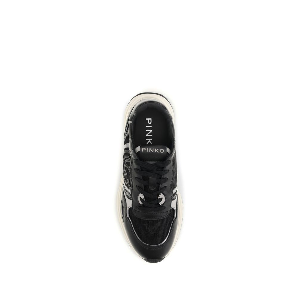PINKO Black Athletic Sneakers for Women side view