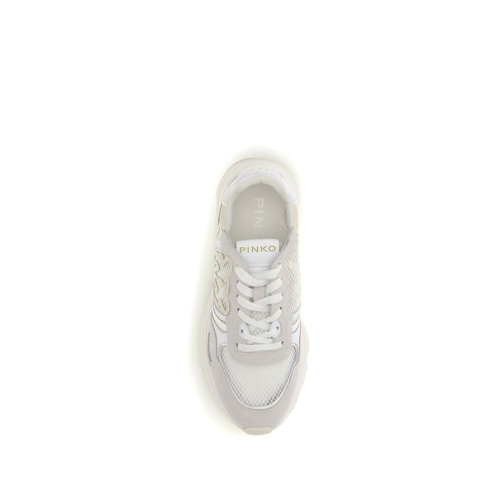 PINKO White Athletic Sneakers for Women side view