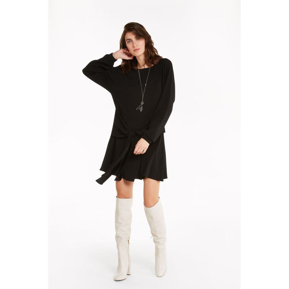 Robe décontractée noire en viscose Patrizia Pepe