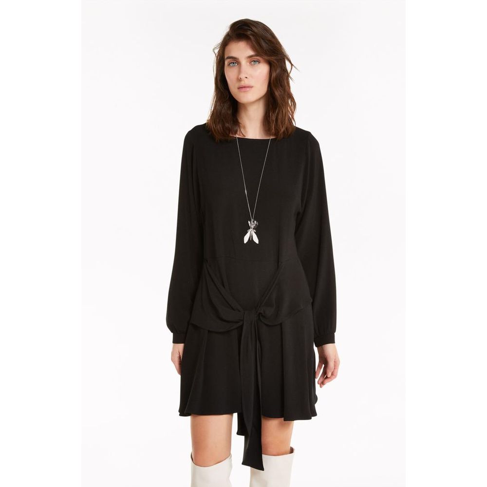 Robe décontractée noire en viscose Patrizia Pepe
