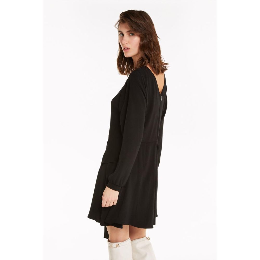 Robe décontractée noire en viscose Patrizia Pepe