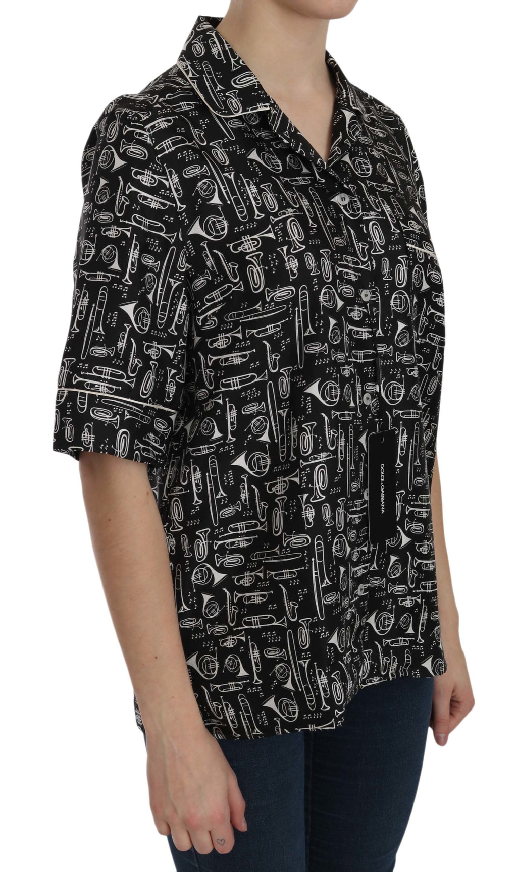 Dolce & Gabbana Black Tops for Women detail view