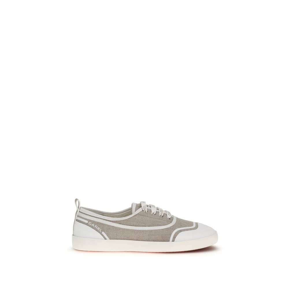 Carel Paris Baskets basses en coton beige