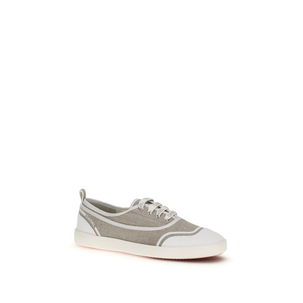 Carel Paris Baskets basses en coton beige