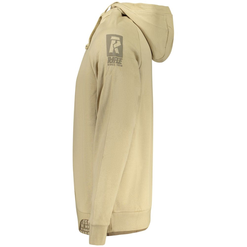 Sweat-shirt homme Rifle en coton beige