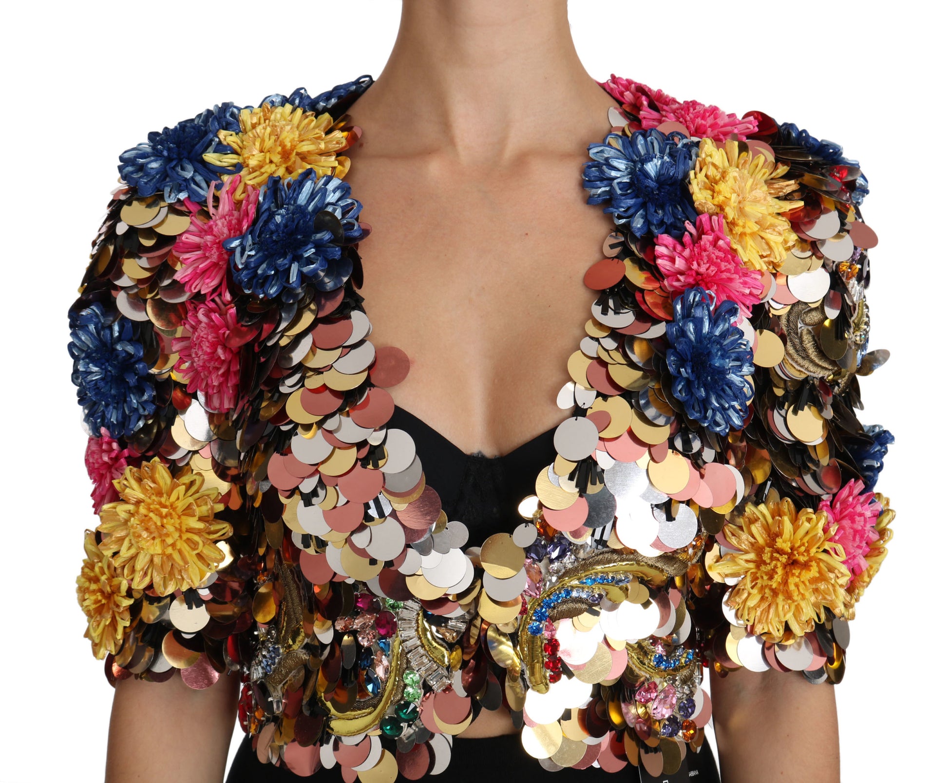 Dolce & Gabbana Multicolor Coat for Women detail view