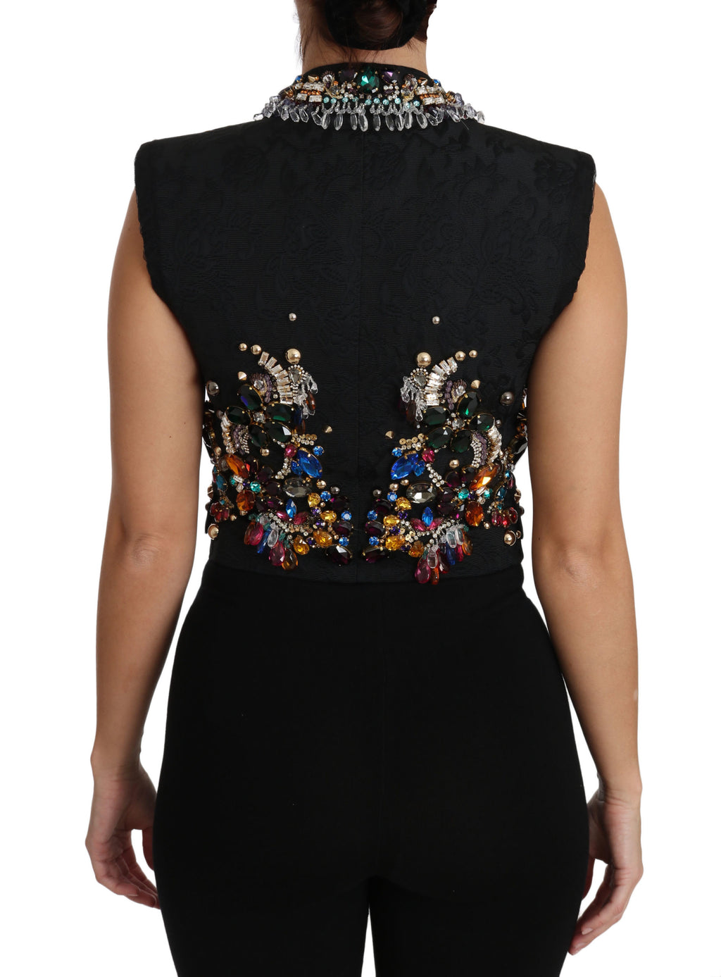 Dolce & Gabbana Black Sleeveless Jacket for Women alternate view