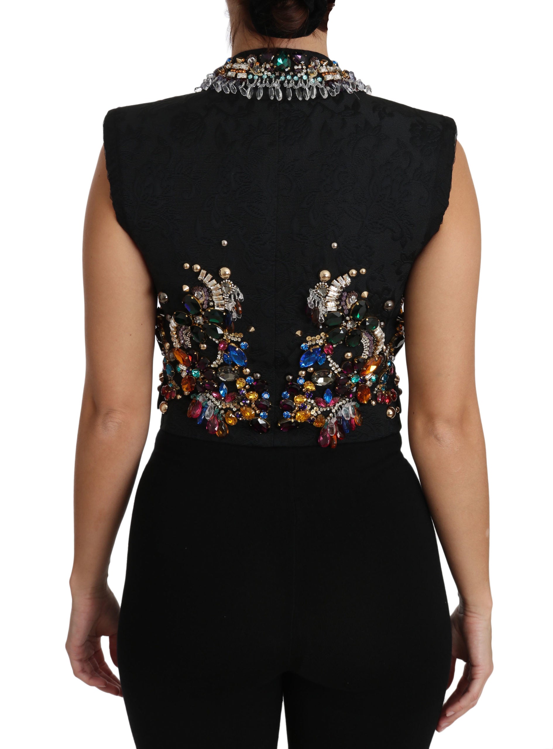 Dolce & Gabbana Black Sleeveless Jacket for Women alternate view