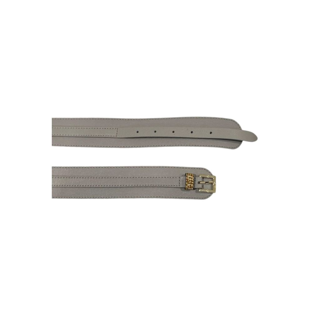 Borbonese Grey Genuine Leather Women's Belt