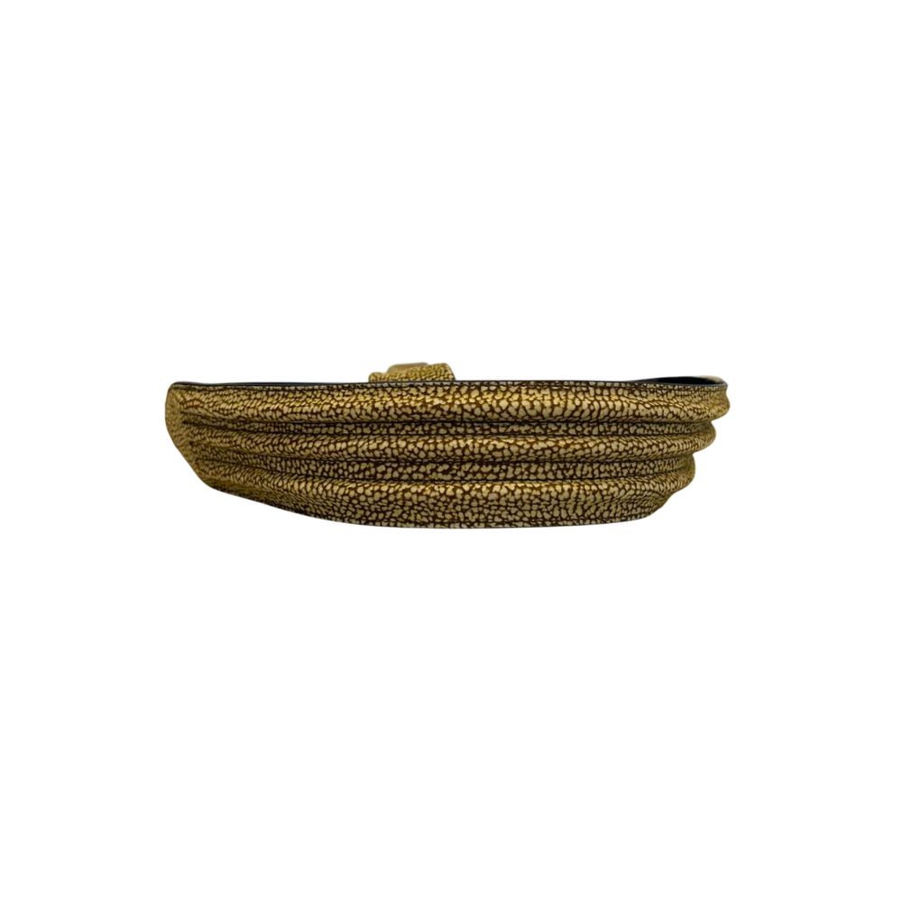 Ceinture Borbonese en cuir beige pour femme