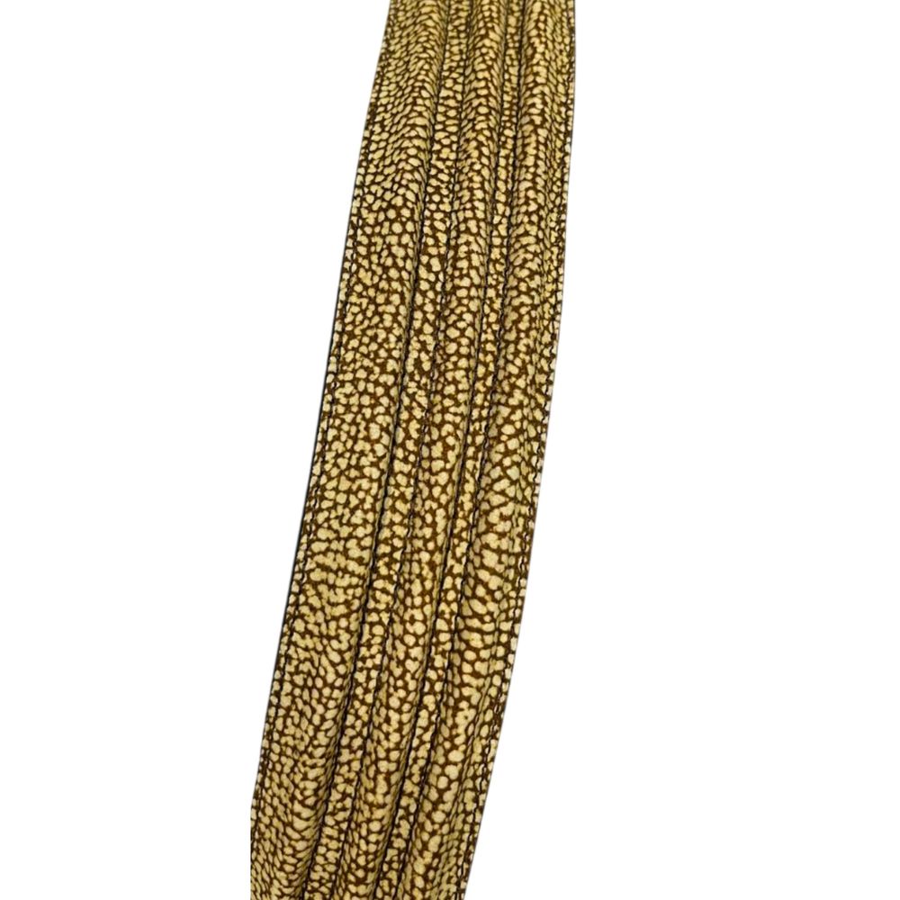 Ceinture Borbonese en cuir beige pour femme