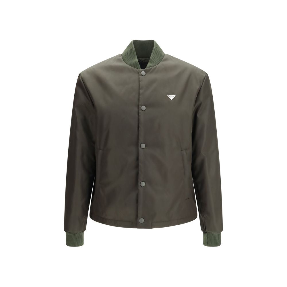 Bomber en nylon bicolore Prada