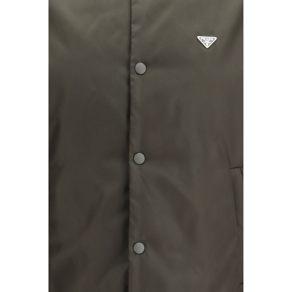 Bomber en nylon bicolore Prada