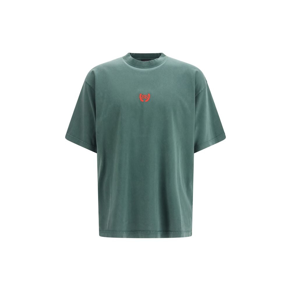 T-shirt bicolore en coton Balenciaga