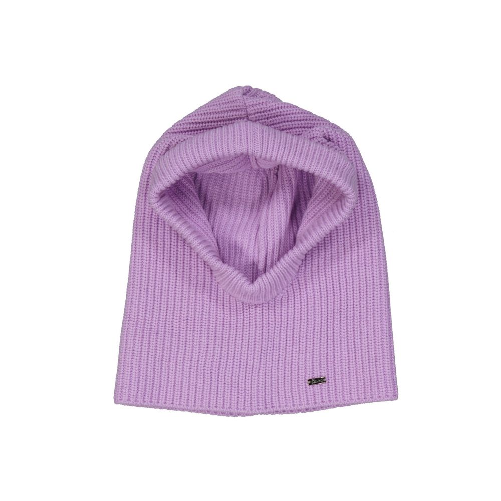 Bonnet en laine violet Herno