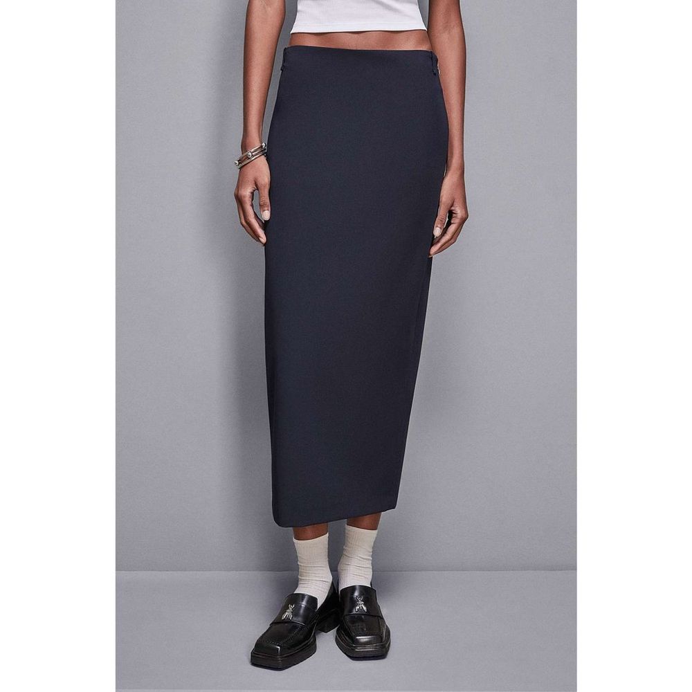 Jupe longue Patrizia Pepe en polyester bleu marine