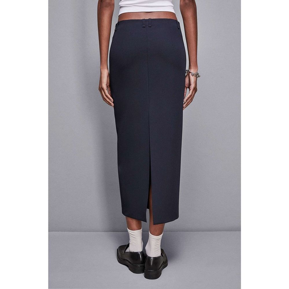 Jupe longue Patrizia Pepe en polyester bleu marine