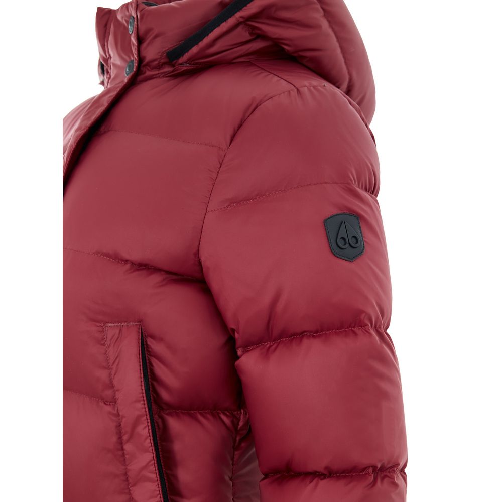 Moose Knuckles Red Full Length Jacket for Women side view