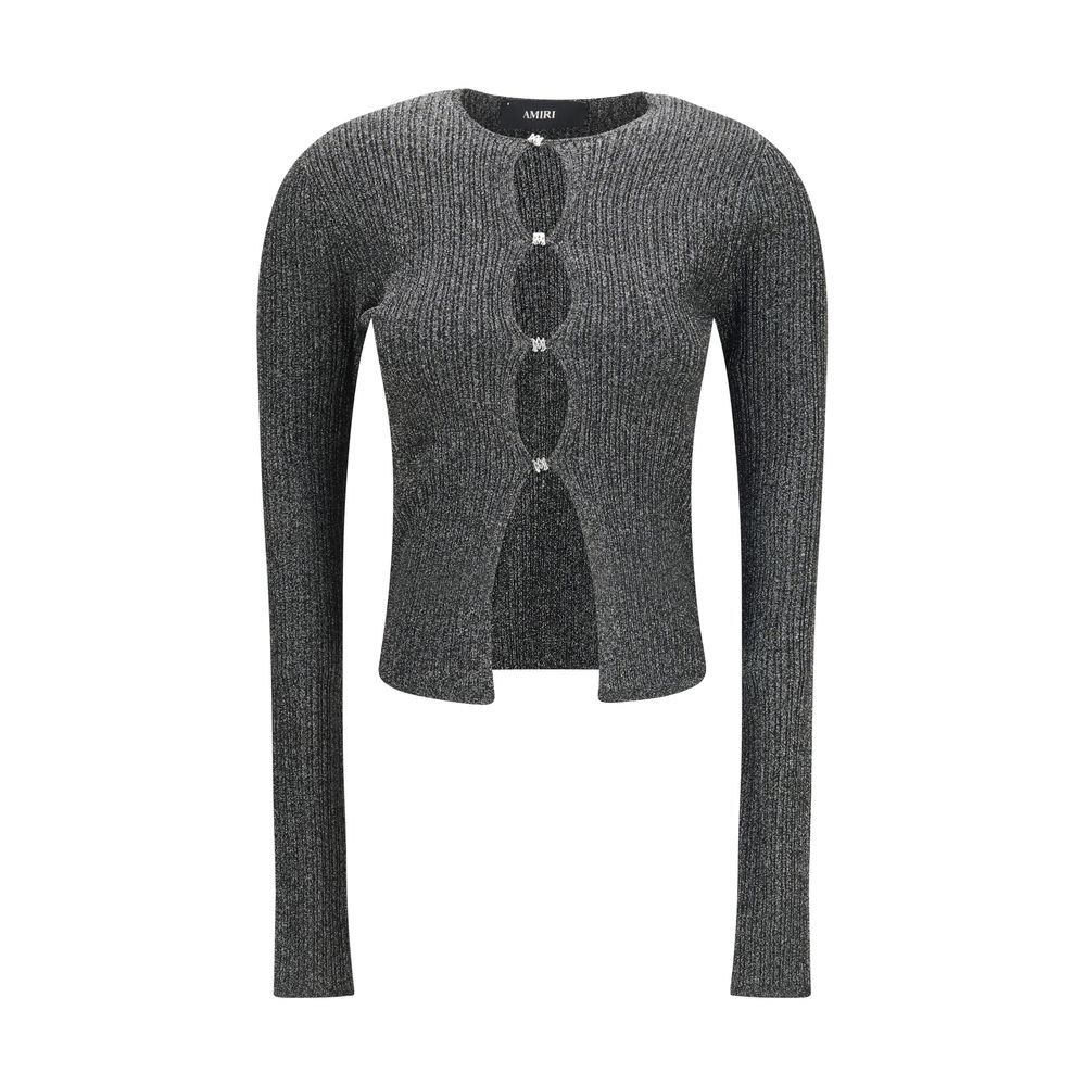 Gilet en viscose noir Amiri