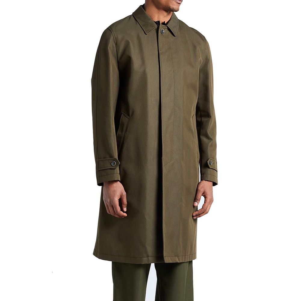 Manteau en coton bicolore Herno