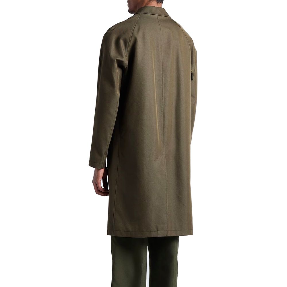 Manteau en coton bicolore Herno