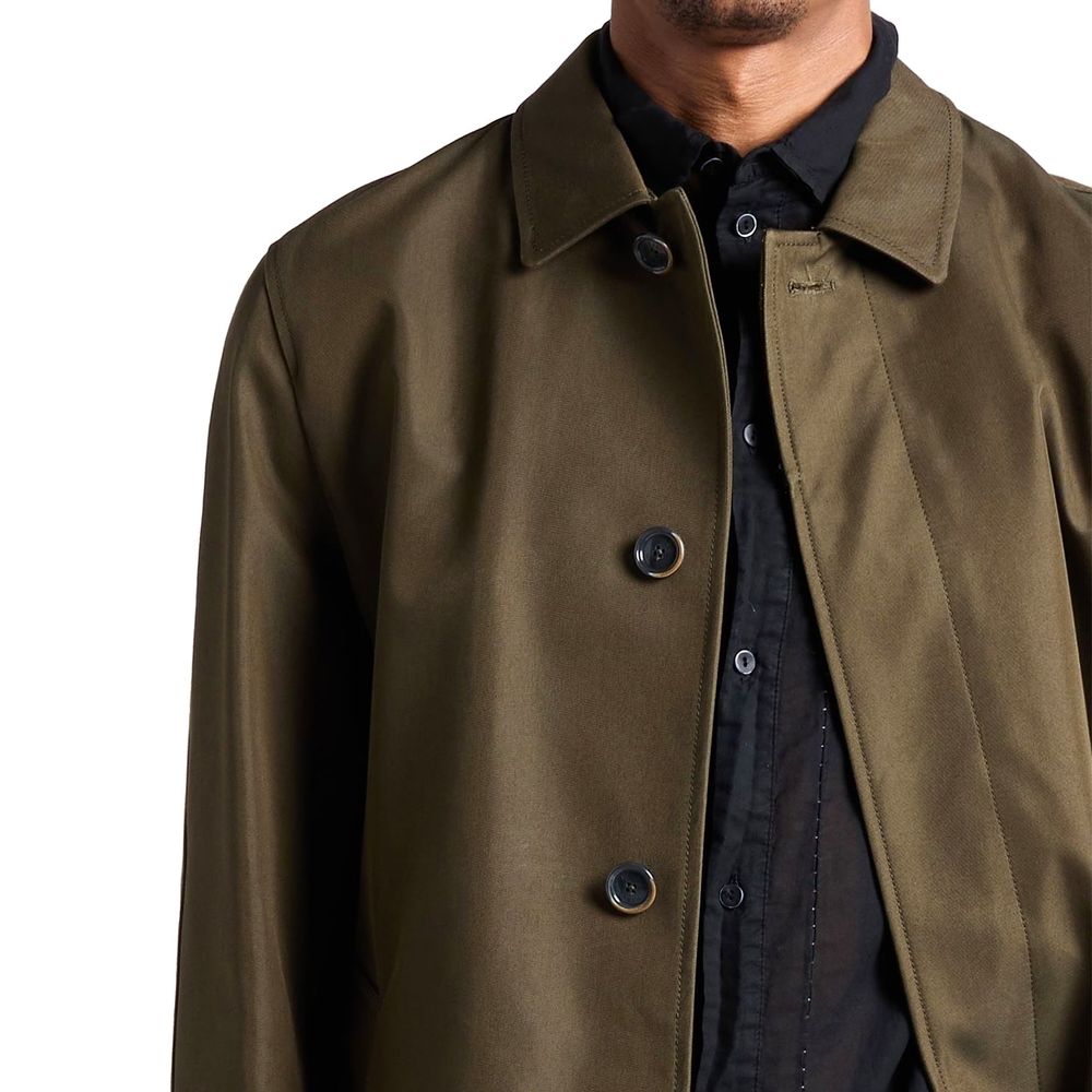 Manteau en coton bicolore Herno