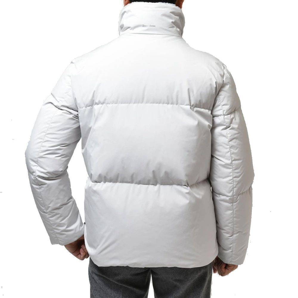 Herno Grey Coat for Men detail view