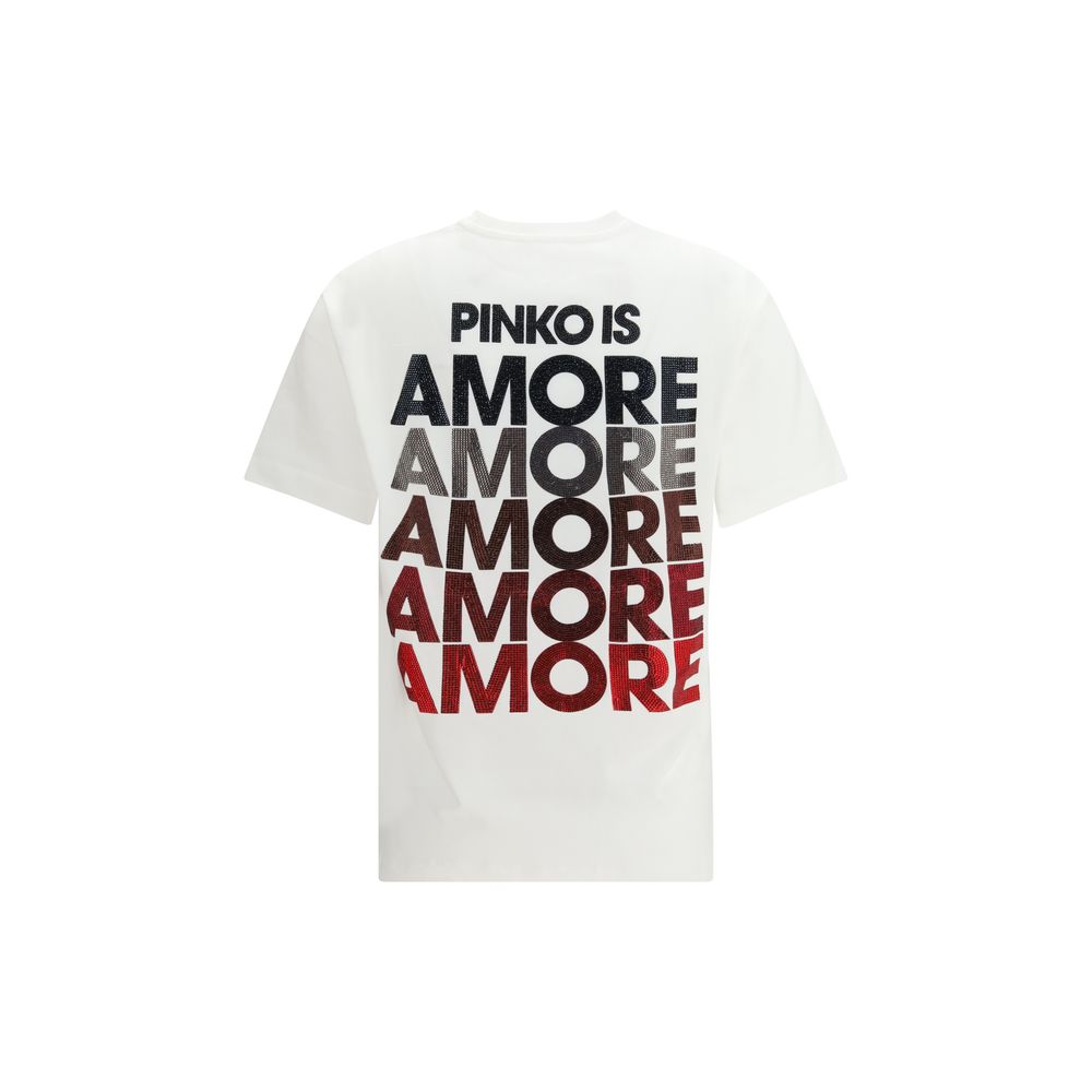 PINKO White Cotton T-Shirt