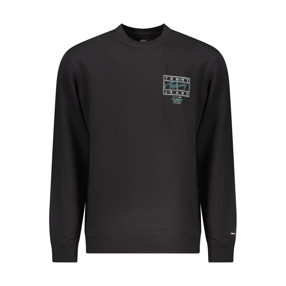 Sweat-shirt Tommy Hilfiger noir en coton pour homme
