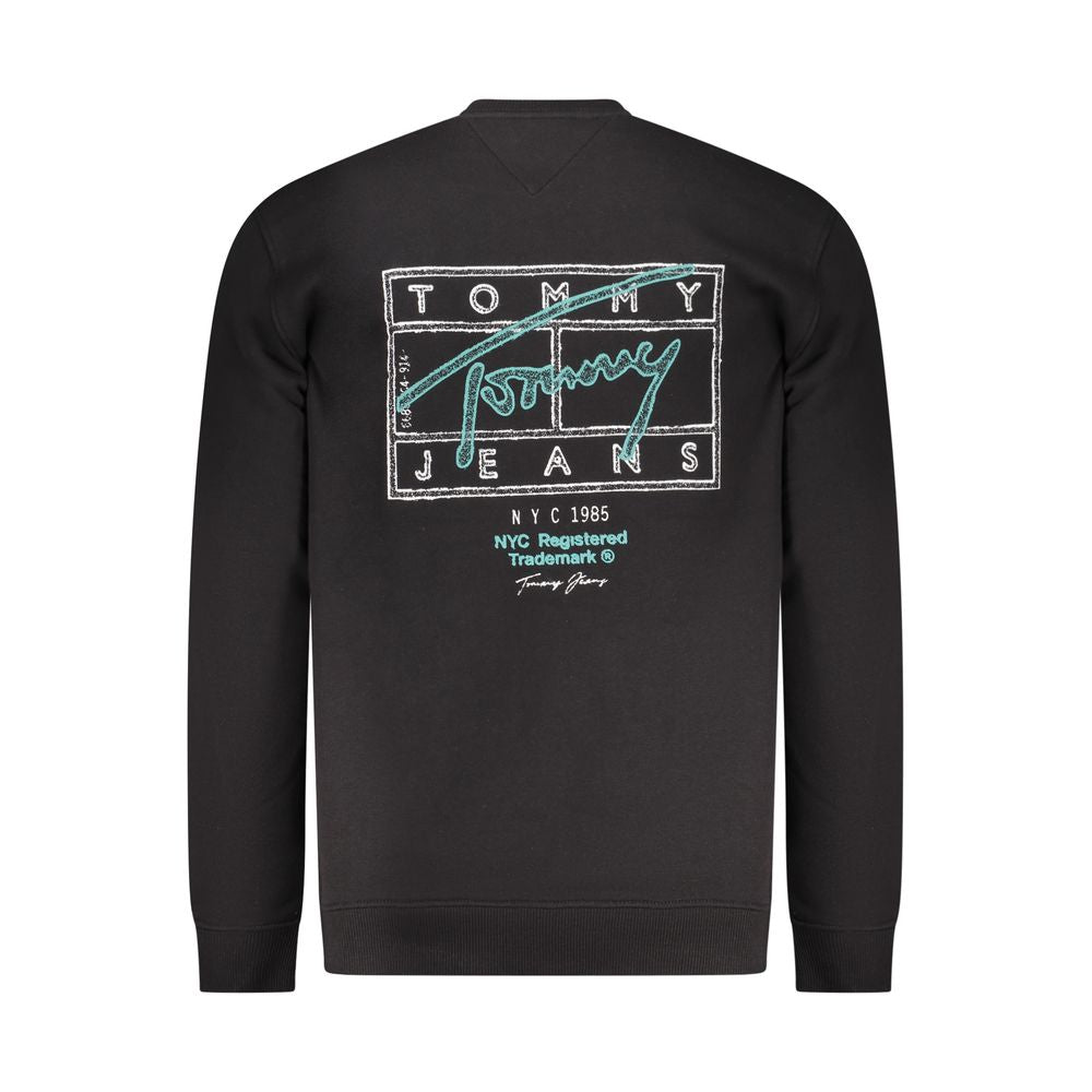 Sweat-shirt Tommy Hilfiger noir en coton pour homme