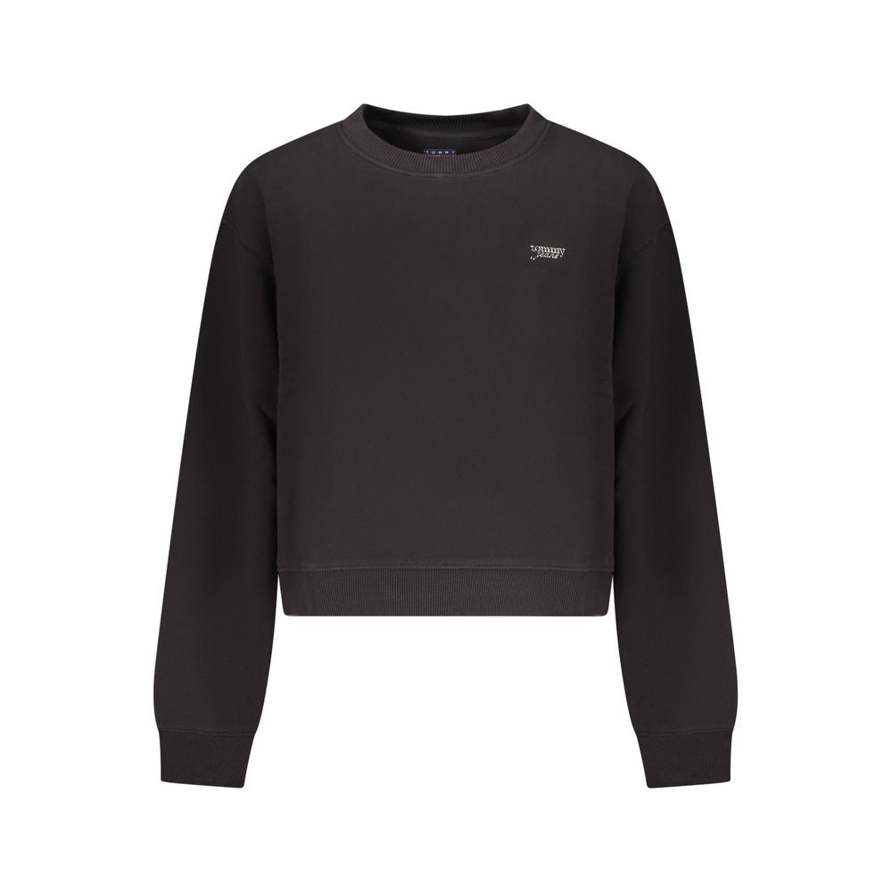 Tommy Hilfiger Black Cotton Women Sweatshirt