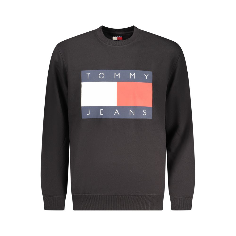 Sweat-shirt Tommy Hilfiger noir en coton pour homme