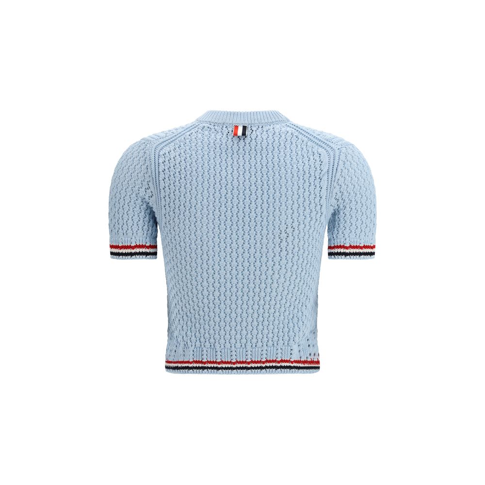 T-shirt en coton bleu Thom Browne