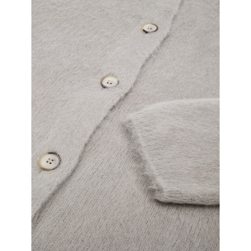 Gran Sasso Beige Cardigan for Women side view
