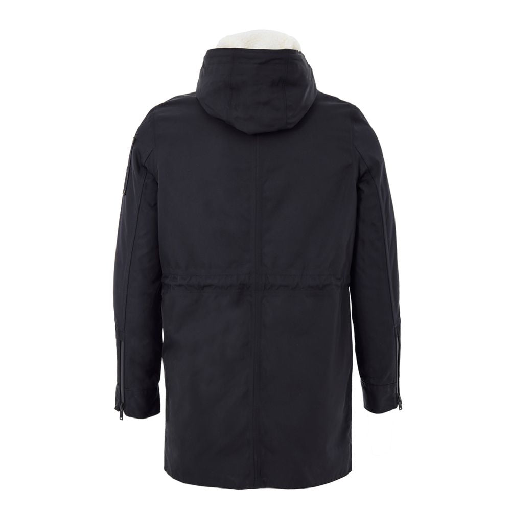 Parka en nylon bleu Moose Knuckles