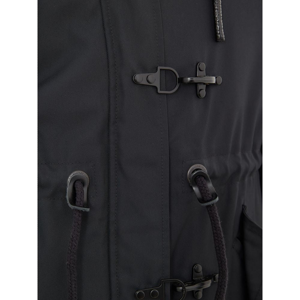 Parka en nylon bleu Moose Knuckles