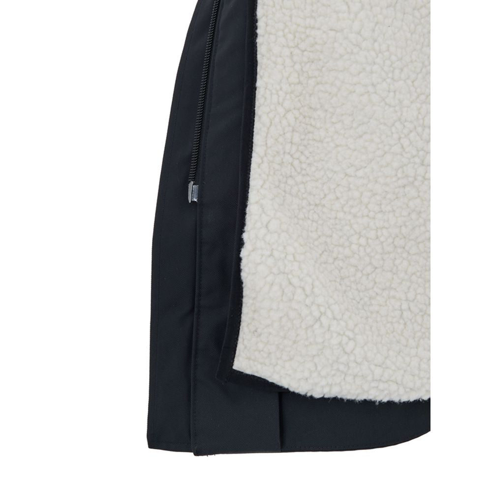 Parka en nylon bleu Moose Knuckles