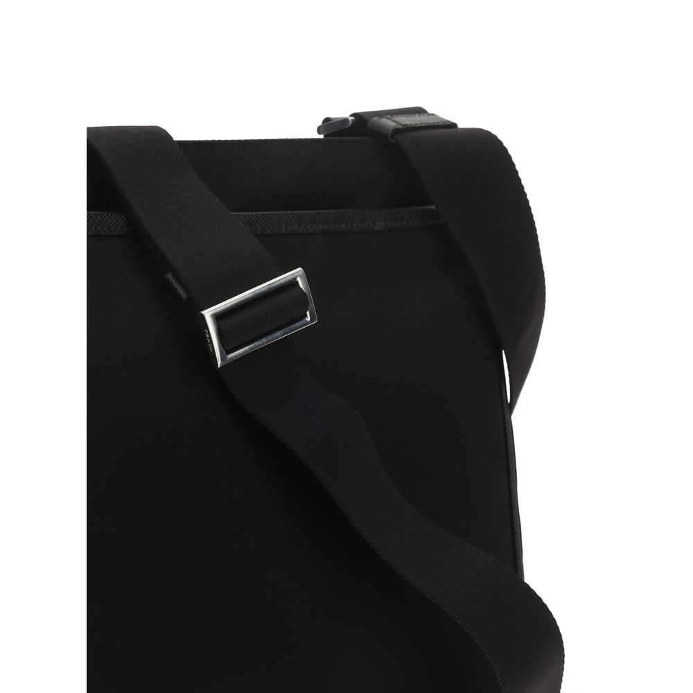 Prada Black Shoulder Bag for Men side view