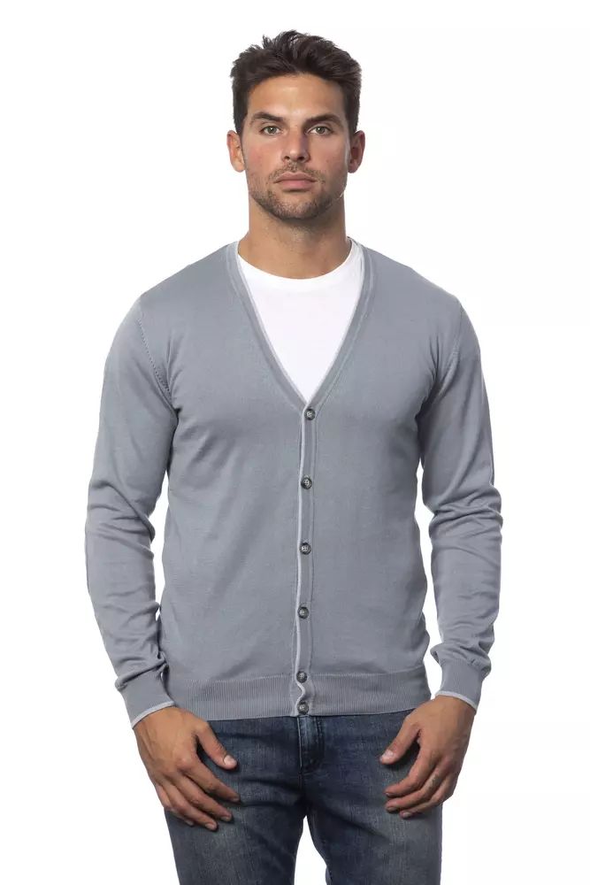 Verri Grey Cardigan for Men