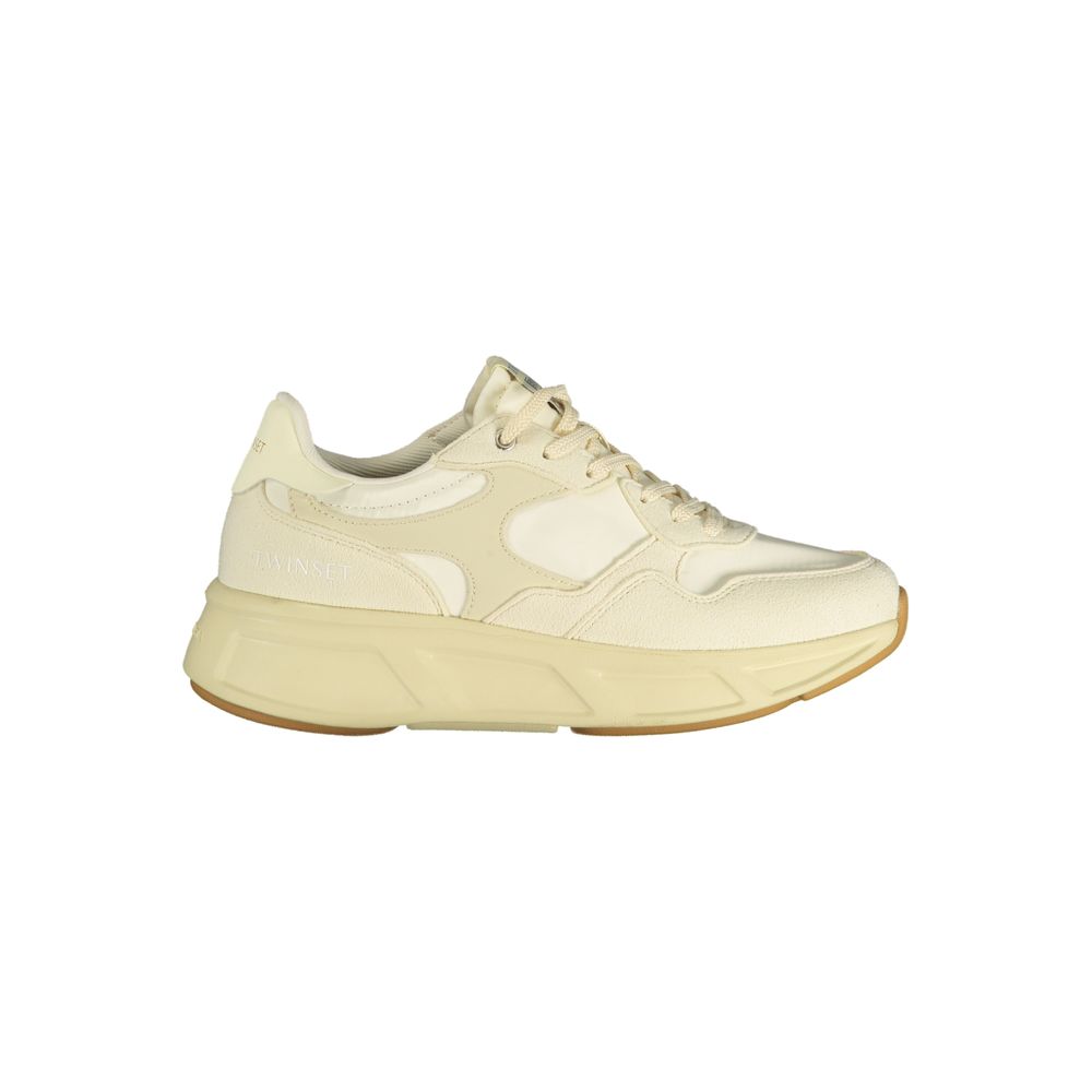 Baskets Twinset en polyuréthane beige pour femme