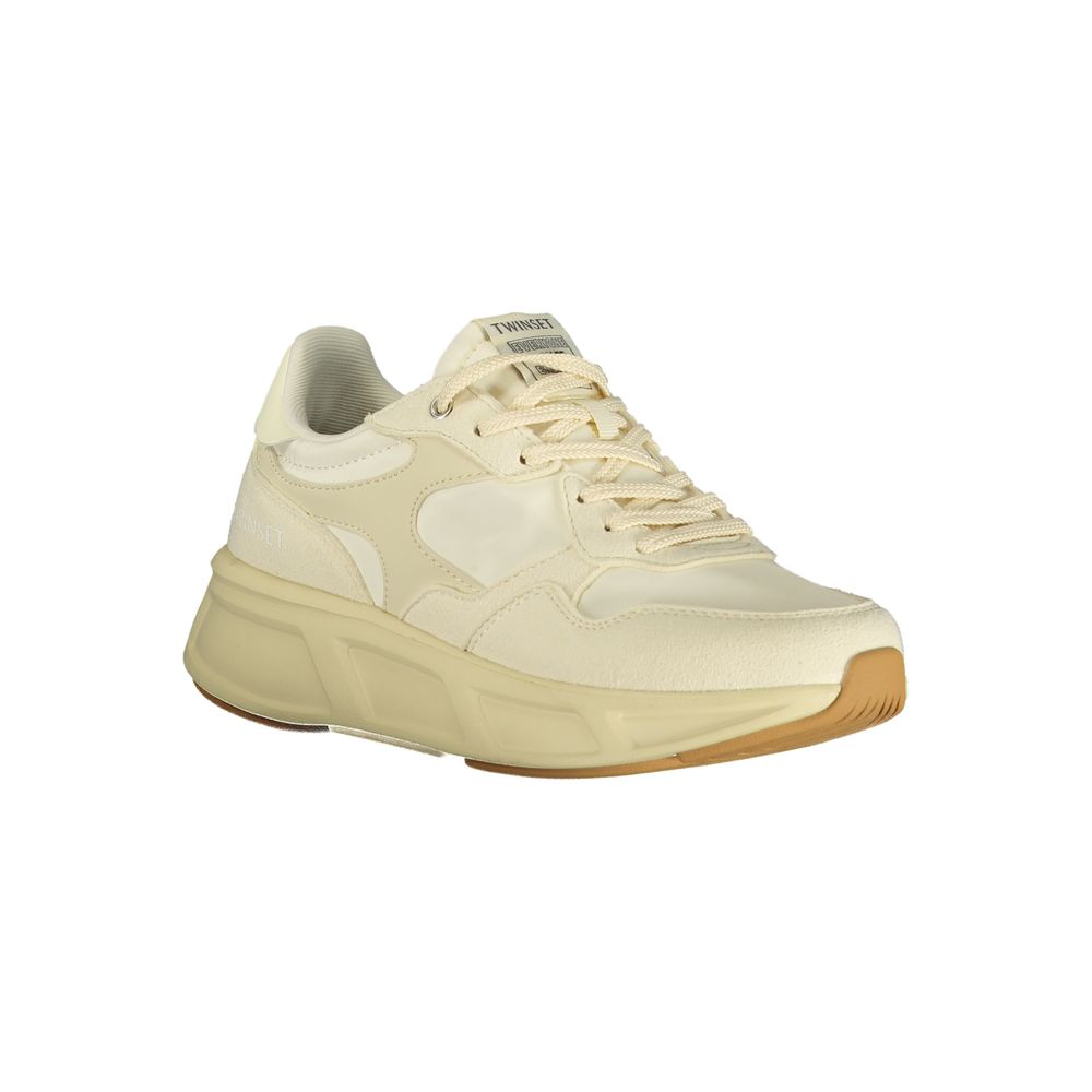 Baskets Twinset en polyuréthane beige pour femme
