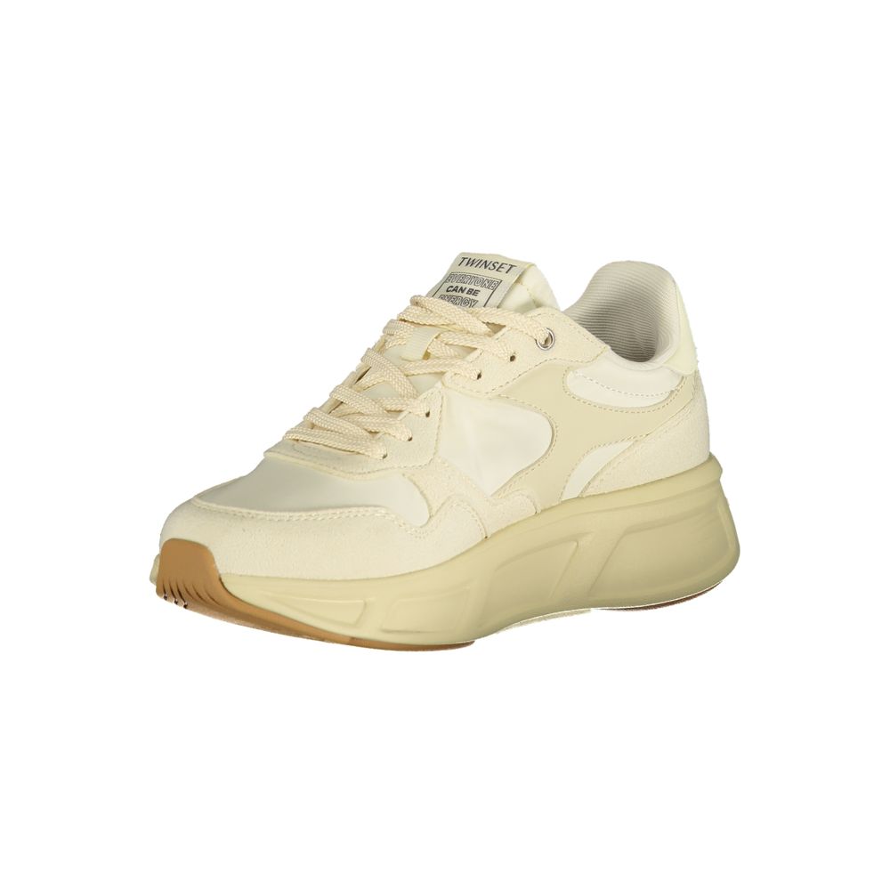 Baskets Twinset en polyuréthane beige pour femme