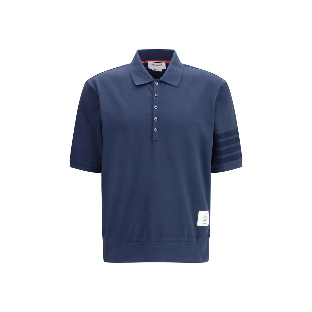 Thom Browne Blue Polo Shirt for Men