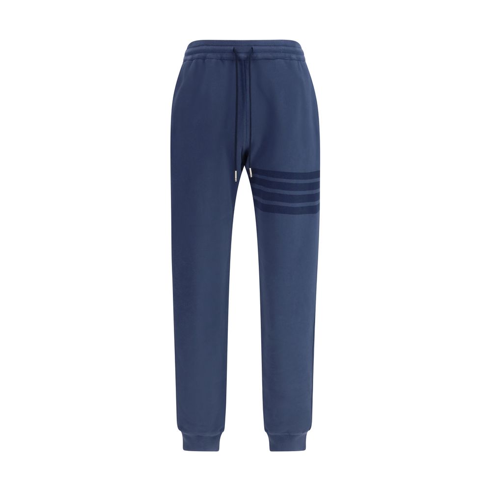 Pantalon décontracté Thom Browne en coton bleu