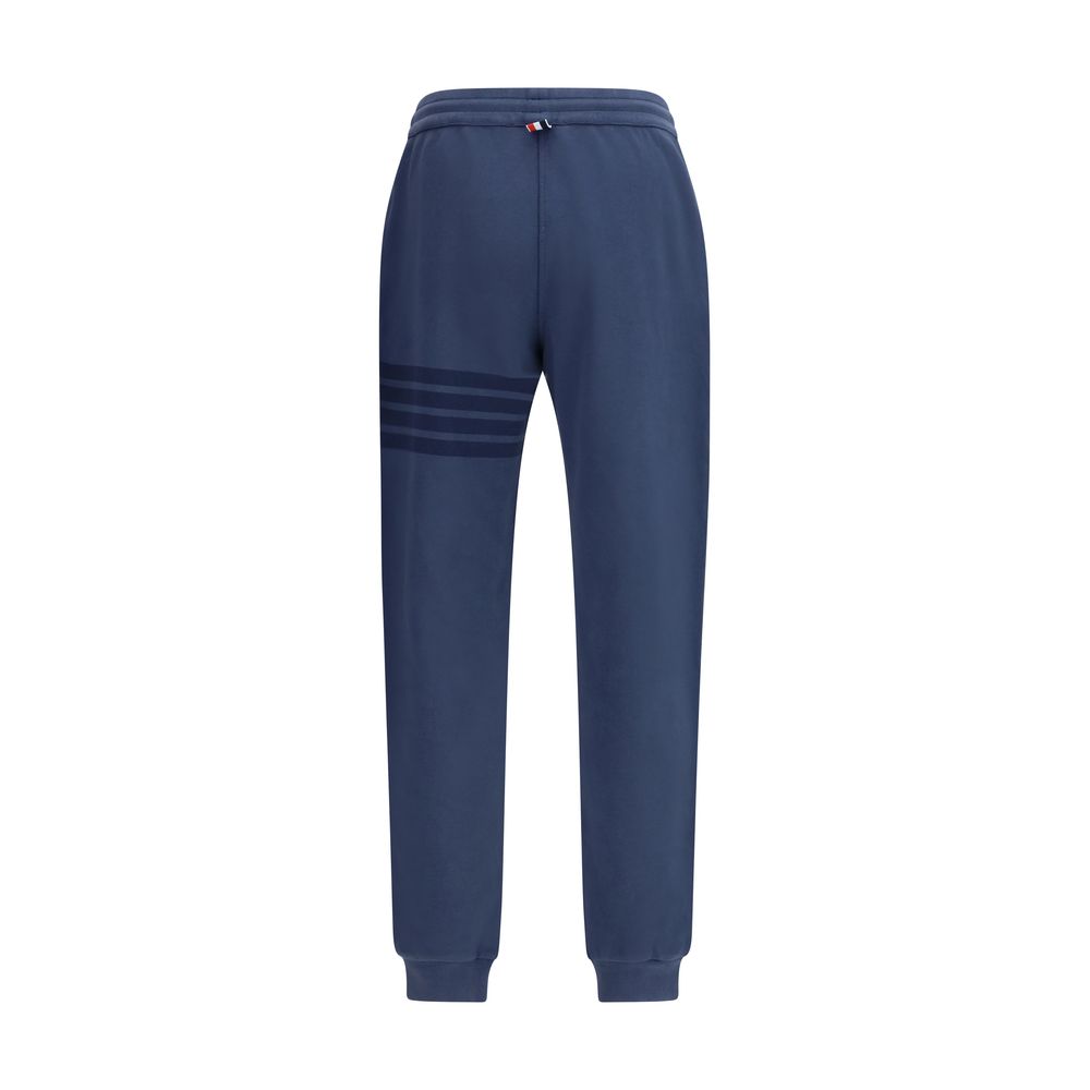 Pantalon décontracté Thom Browne en coton bleu